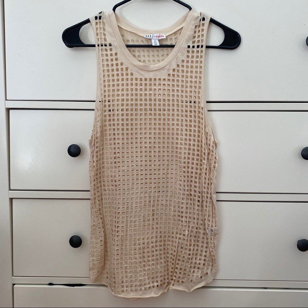 Made for Impulse cream mesh tank